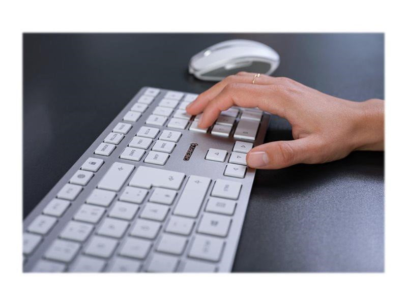 Cherry DW 9100 SLIM - Tastatur & Maus Set - Französisch - Weiss
