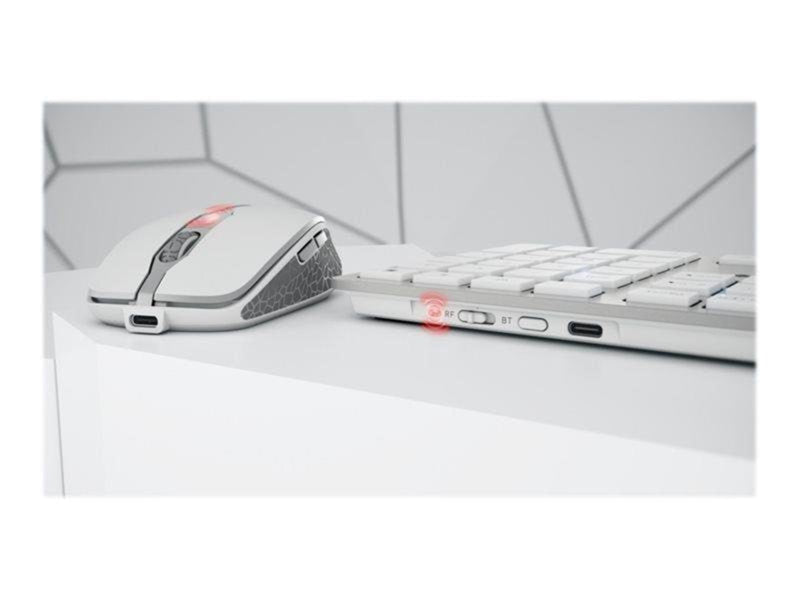 Cherry DW 9100 SLIM - Tastatur & Maus Set - Französisch - Weiss