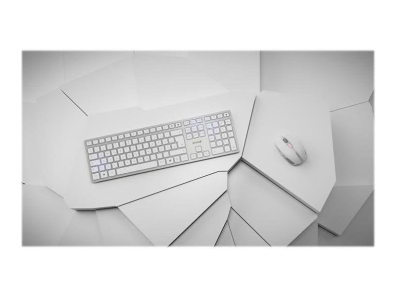 Cherry DW 9100 SLIM - Tastatur & Maus Set - Französisch - Weiss