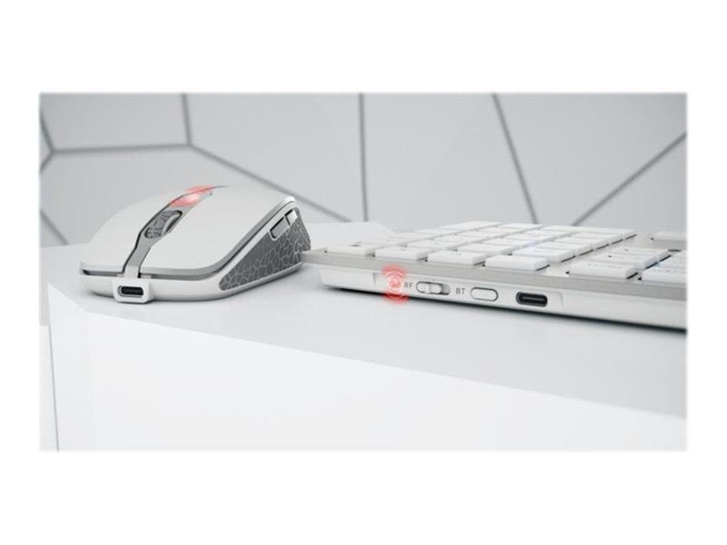Cherry DW 9100 SLIM - Tastatur & Maus Set - Französisch - Weiss