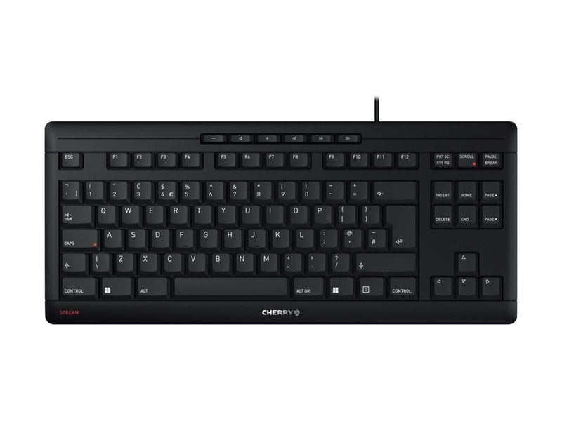 Cherry STREAM KEYBOARD TKL - Tastaturen - Englisch - UK - Schwarz