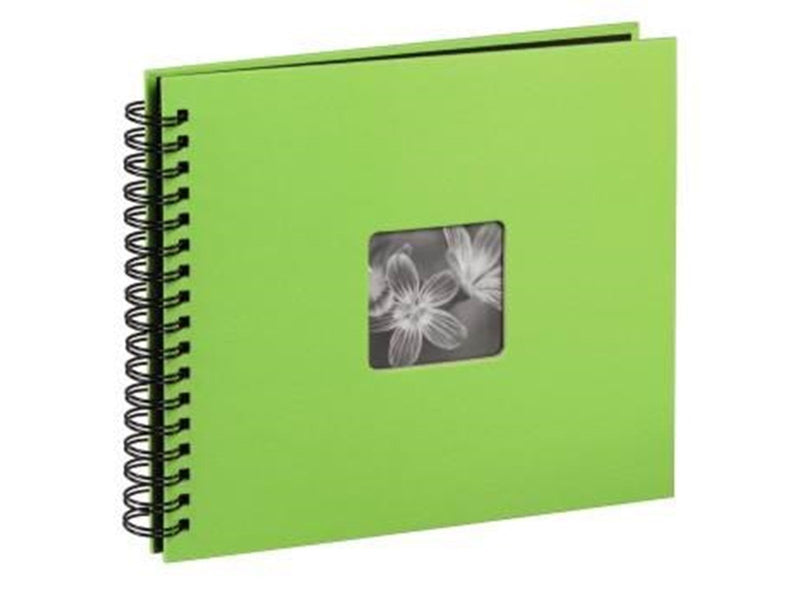 Hama "Fine Art" Spiral Album 36 x 32 cm 50 Black Pages kiwi