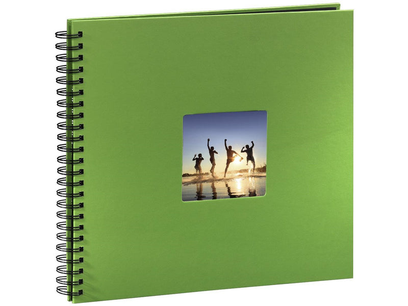 Hama "Fine Art" Spiral Album 36 x 32 cm 50 Black Pages apple green