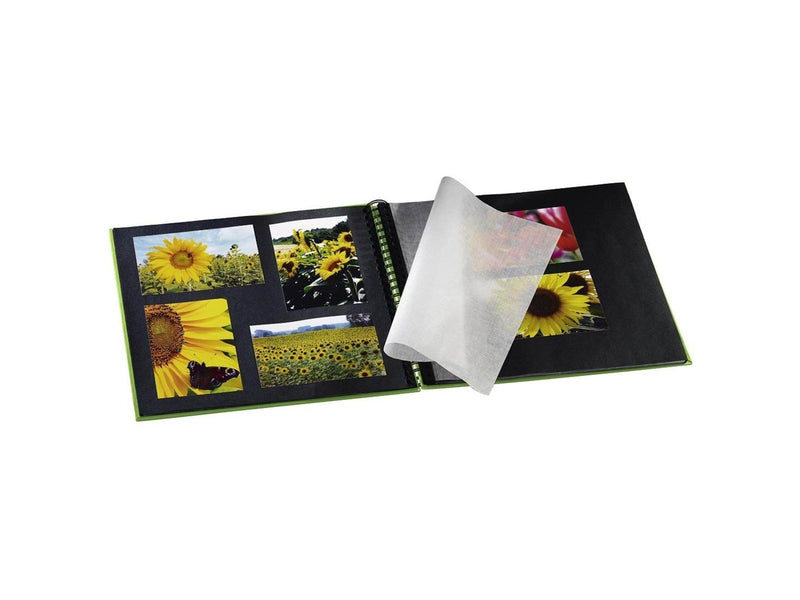 Hama "Fine Art" Spiral Album 36 x 32 cm 50 Black Pages apple green