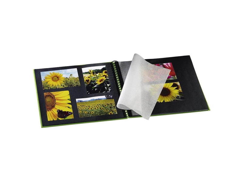 Hama "Fine Art" Spiral Album 36 x 32 cm 50 Black Pages apple green