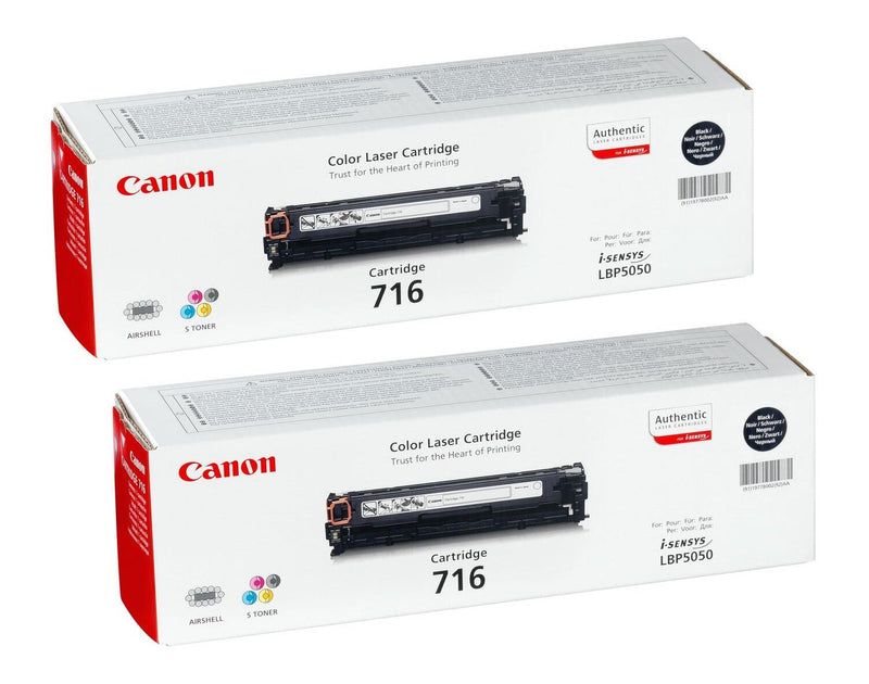 Canon Original Toner 716BK Doppelpack schwarz (OP1980B002DP)