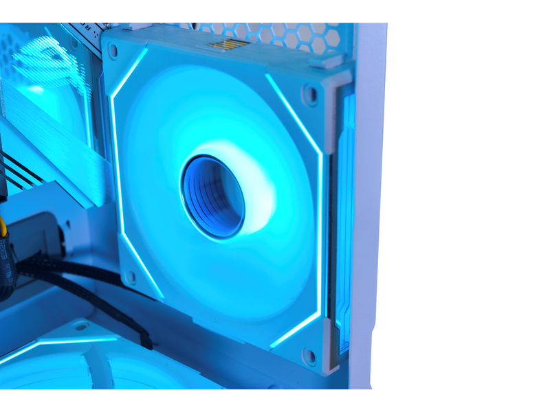 Lian Li UNI FAN SL-INF 120 White - Gehäuselüfter - 120mm - Weiß mit RGB-Beleuchtung - 29 dBA