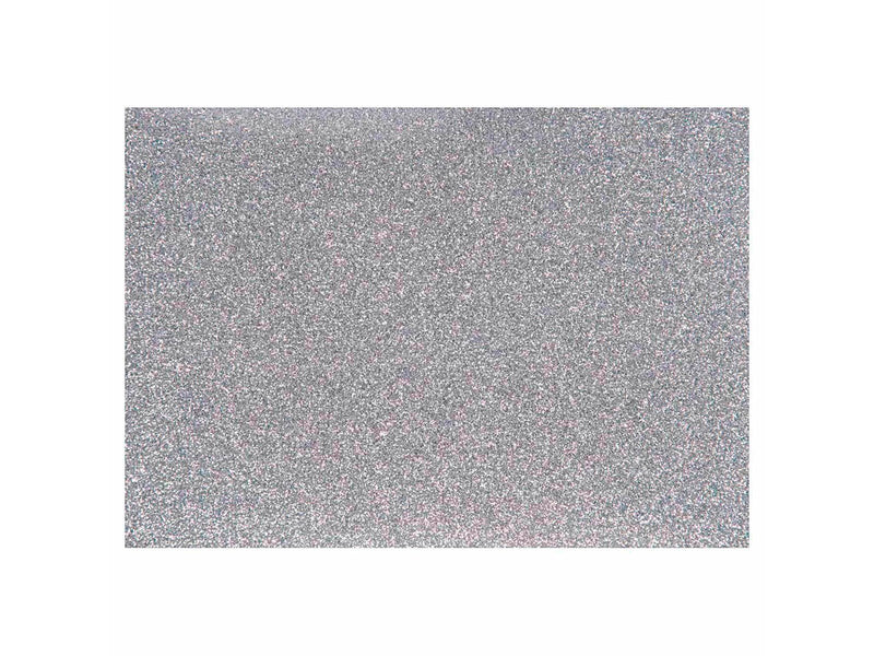 Creativ Company Iron-on Foil Glitter Silver A5