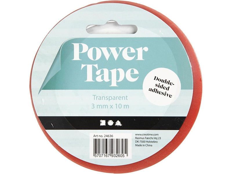 Creativ Company Double Sided Adhesive Power Tape 3mm 10m