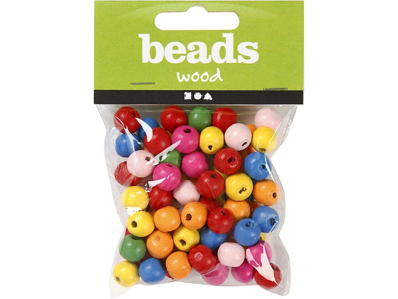 Creativ Company Wooden Beads Mix 10mm 22gr
