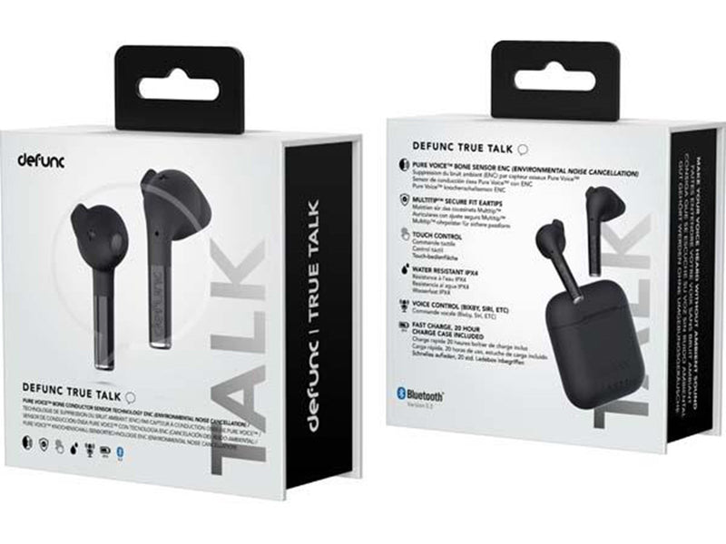 defunc TRUE TALK Wireless BT Earbuds Black