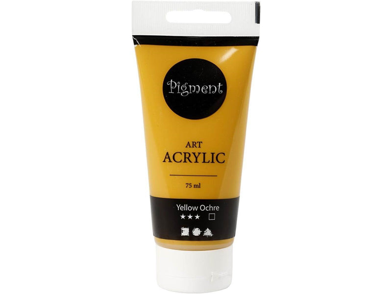 Creativ Company Pigment Art Acrylic Paint Ocher Yellow 75ml
