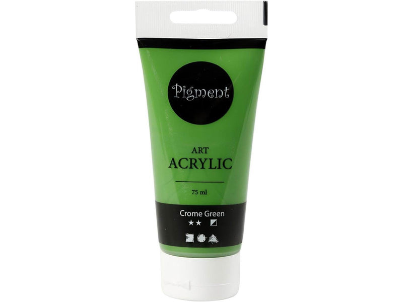 Creativ Company Pigment Art Acrylic Paint Crome Green 75ml