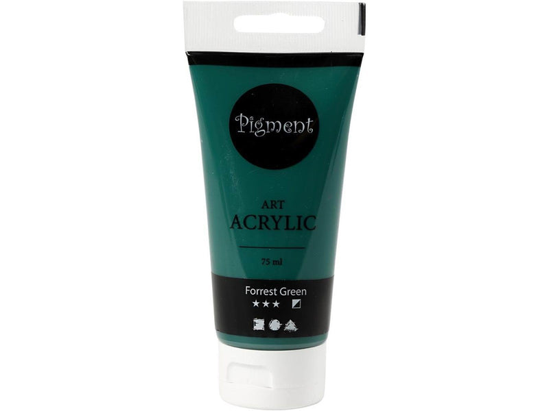 Creativ Company Pigment Art Acrylic Paint Forrest Green 75ml