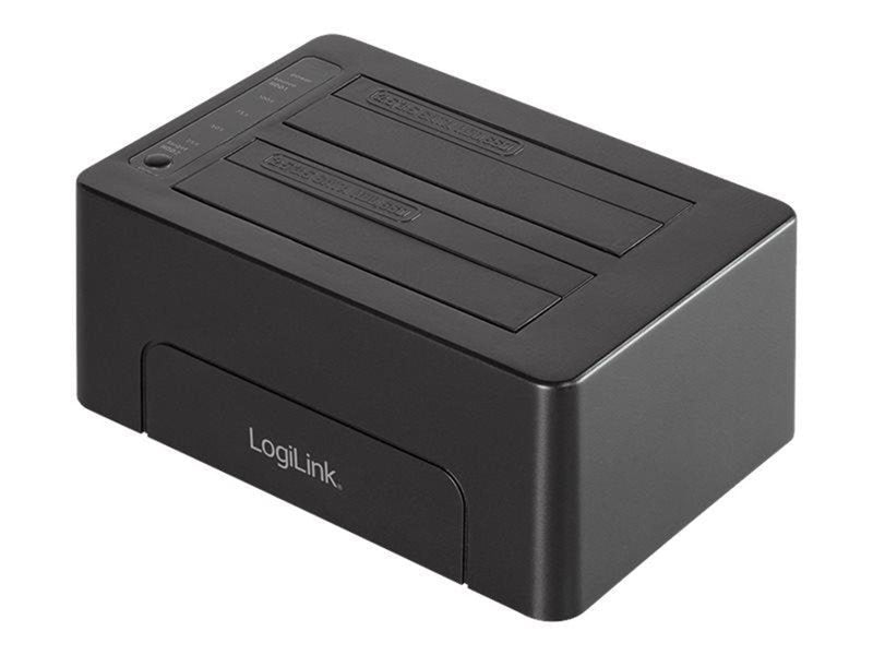 LogiLink USB 3.1 Gen 2 Quickport 2-Bay for 2.5/3.5" SATA HDD/SSD