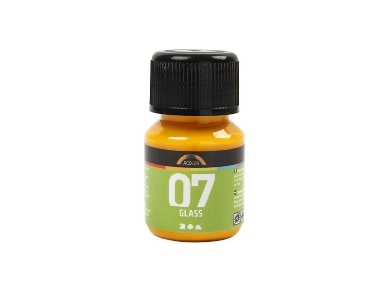 Creativ Company Permanent Glass Paint - Yellow 30ml