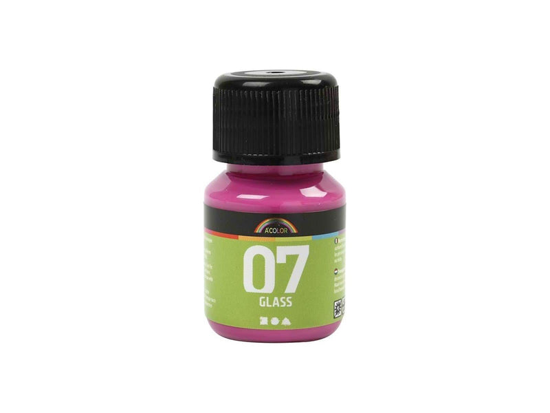 Creativ Company Permanent Glass Paint - Pink 30ml