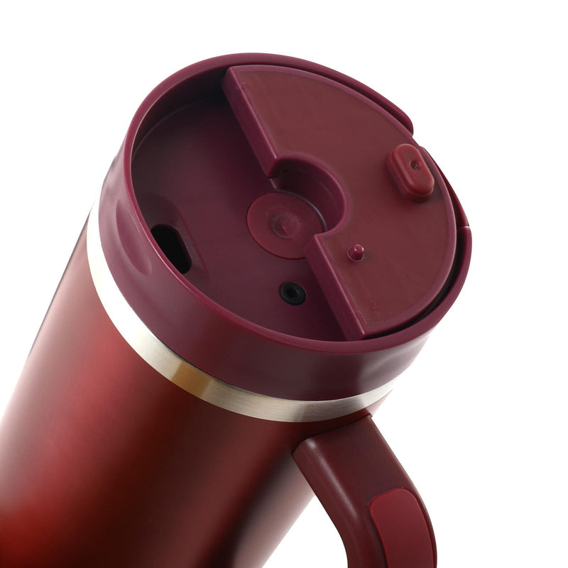 Milu Edelstahl-Tumbler-Set (3-tlg.) mit Trinkhalm - 1200 ml - berry