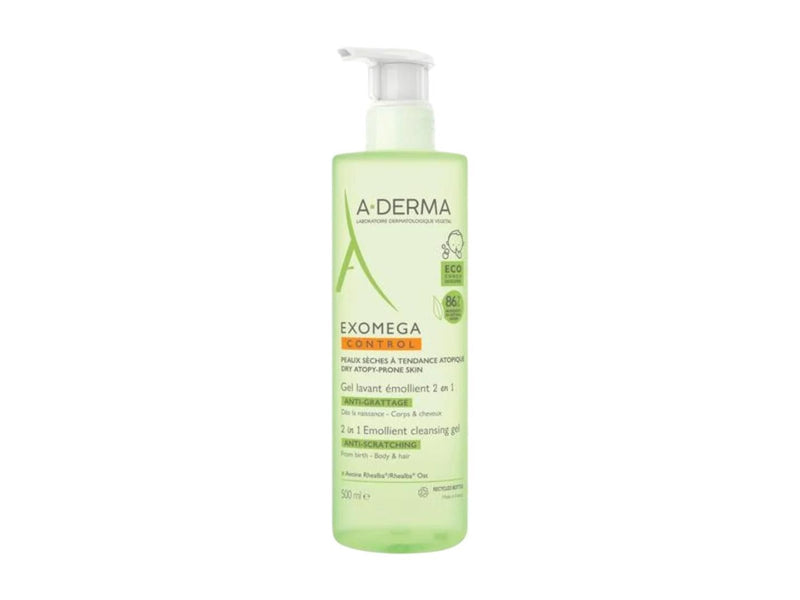A-Derma Exomega Control Emollient Shower Gel – 500 ml