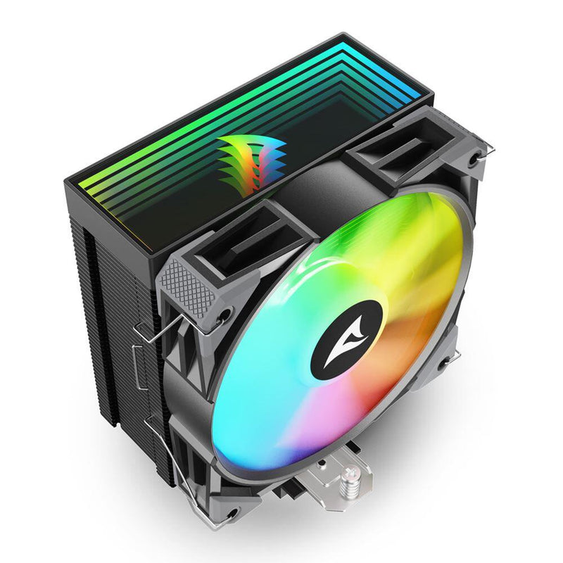 Sharkoon A40 RGB Single-Tower-Luftkühler 220W TDP schwarz