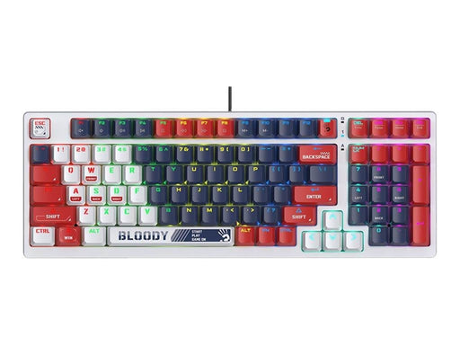 A4Tech Bloody S98 Sports - Tastatur - Weiss