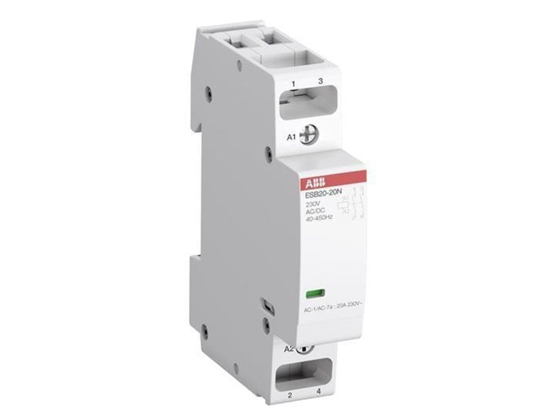 ABB Esb20-20n-06 installation contactor 2no/0nc 230v ac/dc
