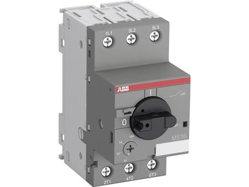 ABB Ms116-0.63 manual motor starter trip class 10a 0.4 - 0.63a