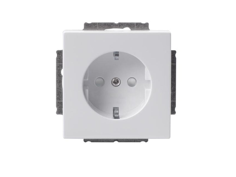 ABB Socket outlet schuko 1-g ip21 white