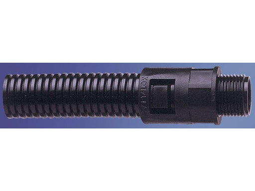 ABB Straight fitting adaptalok m16 black al13/m16/a/bl