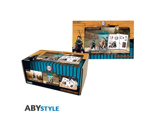 ABYstyle - DEMON SLAYER Gift setTumbler with straw + Acryl® + Stickers - Geschenkset