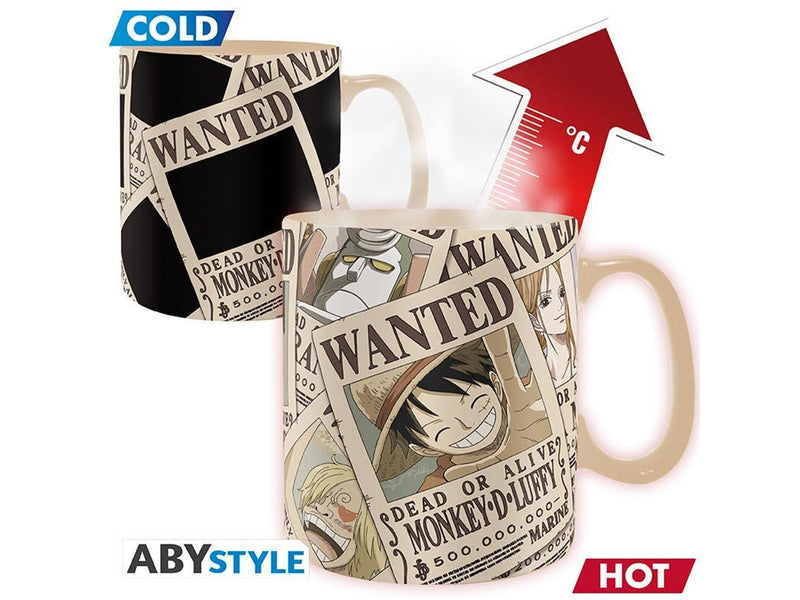 ABYstyle - One Piece - Wanted Heat Change Mug - Becher