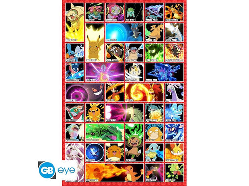 ABYstyle - POKEMON Poster Moves (91.5x61cm) - Plakat