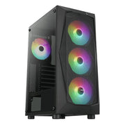 AeroCool PC Gehäuse Falcon A-BK-v2 Mid-Tower Schwarz