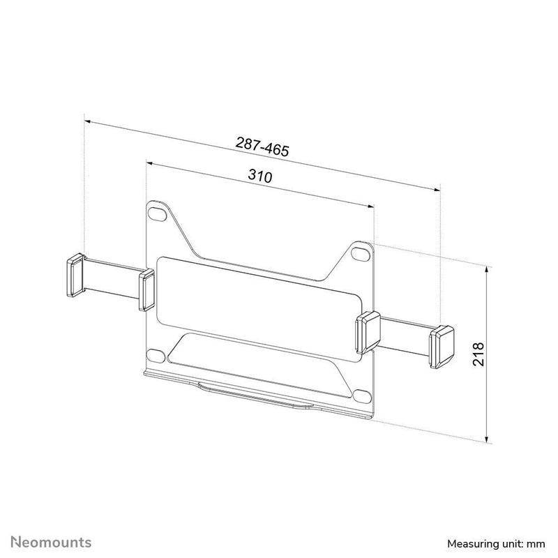 Neomounts ADS20-425BL1 Laptophalterung für 11,6-17,3' Laptops - Schwarz