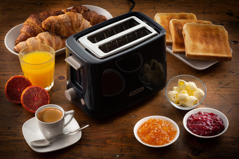 Ariete Breakfast 2-Schlitz-Toaster mit Edelstahlzangen - dunkelblau