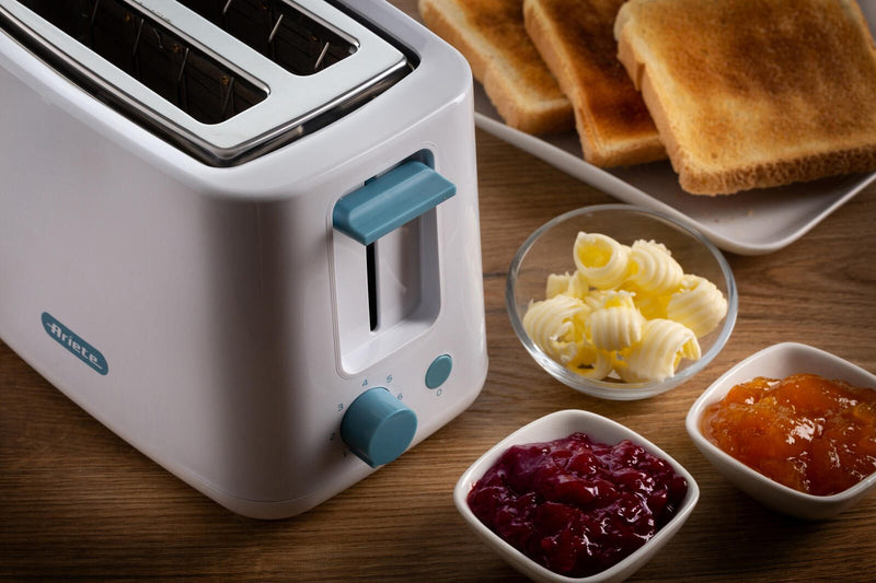 Ariete Breakfast 2-Schlitz-Toaster mit Edelstahlzangen - weiß