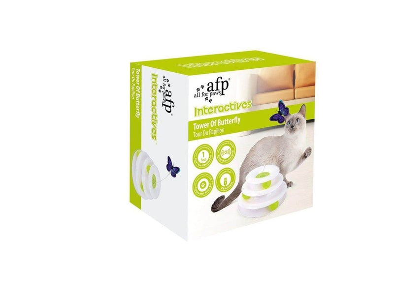 AFP All For Paws - Cat Toy Interactive Tower Of Butterfly 25X25X14Cm - (787.7560)