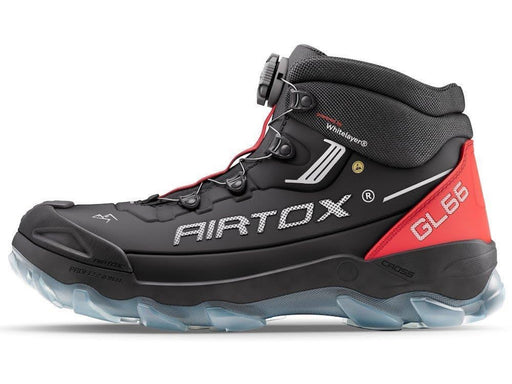 AIRTOX GL66 Sicherheitsstiefel, leicht, Whitelayer Nageldurchtrittschutz, PRO smart lacing, schwarz/rot - Gr. 44