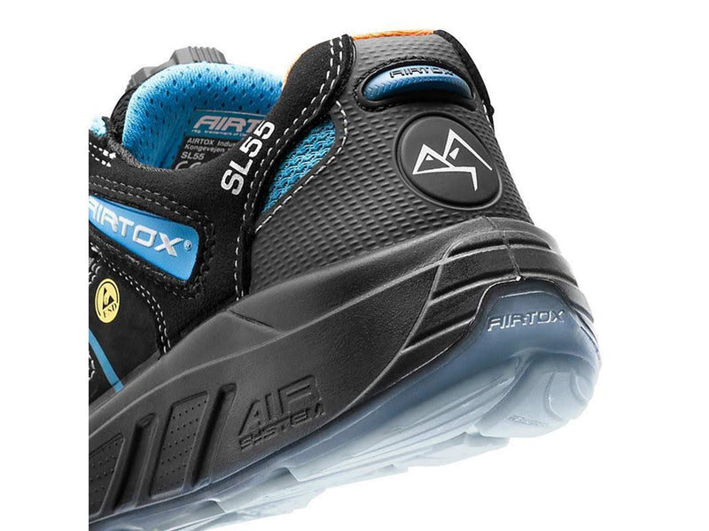 AIRTOX SL55 Sicherheitsschuhe, ESD, UTURN, atmungsaktiv, breite Passform, stoßdämpfend, Gr. 38