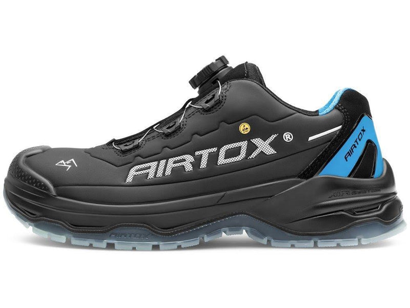 AIRTOX TX11 Sicherheitsschuhe TX11 TransAm, Whitelayer Nageldurchtrittschutz, PRO smart lacing, schwarz/blau - Str. 47