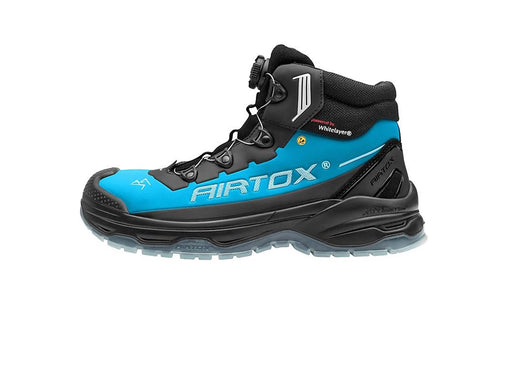 AIRTOX TX66 Sicherheitsstiefel,TransAm, Whitelayer Nageldurchtrittschutz, PRO smart lacing, TPU-Sohle, Schwarz/blau - Str. 46