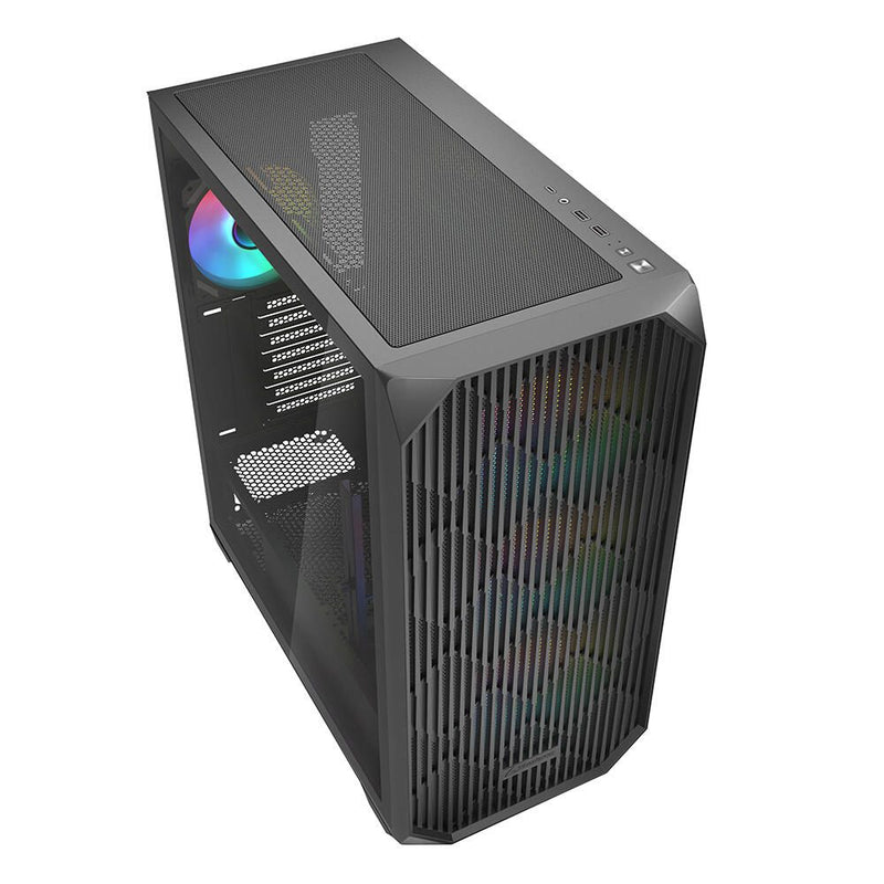 Sharkoon PC Gehäuse AK3 RGB Black ATX schwarz