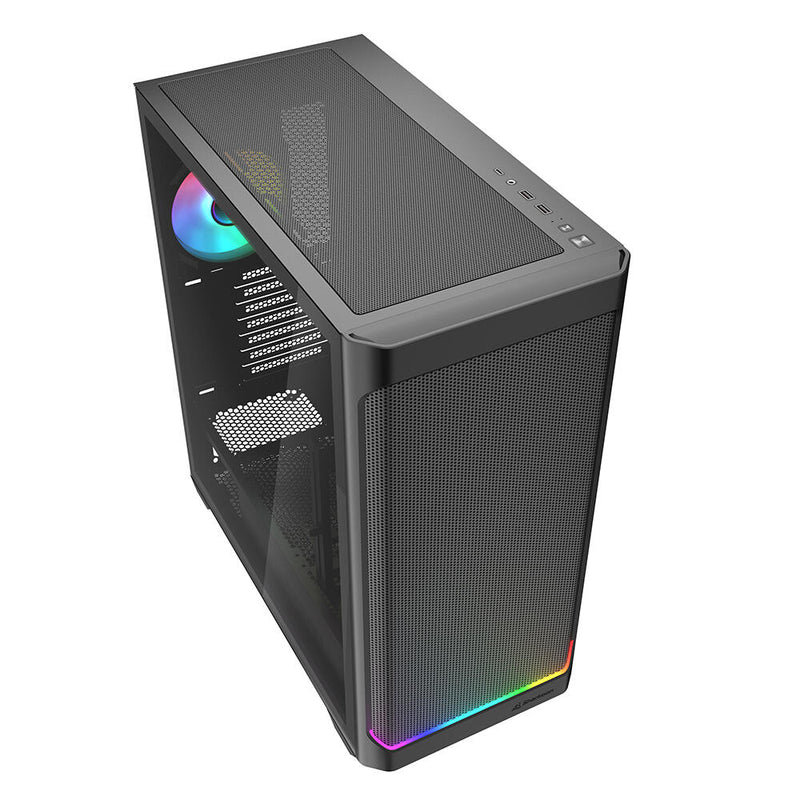 Sharkoon PC Gehäuse AK4W RGB Strip Black ATX schwarz