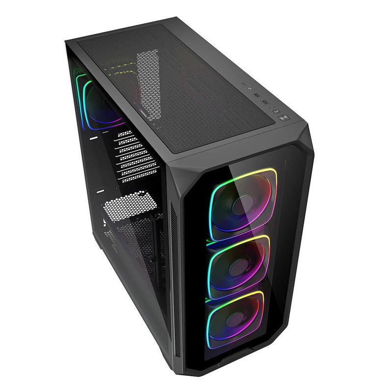 Sharkoon PC Gehäuse AK5G RGB Black ATX schwarz