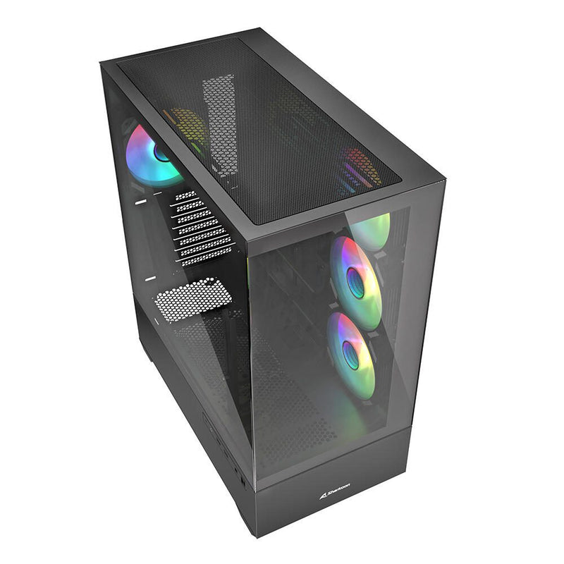 Sharkoon PC Gehäuse AK6 RGB Black ATX schwarz