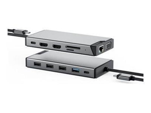 ALOGIC DV3 - mini-dock - USB-C - 2 x HDMI VGA - 1GbE