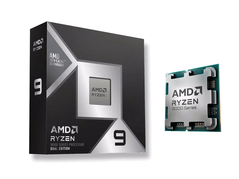 AMD Ryzen 9 9950X3D2 Dual Edition CPU - 16 Kerne - 4.3 GHz - AMD AM5 - AMD Boxed (ohne Kühler)