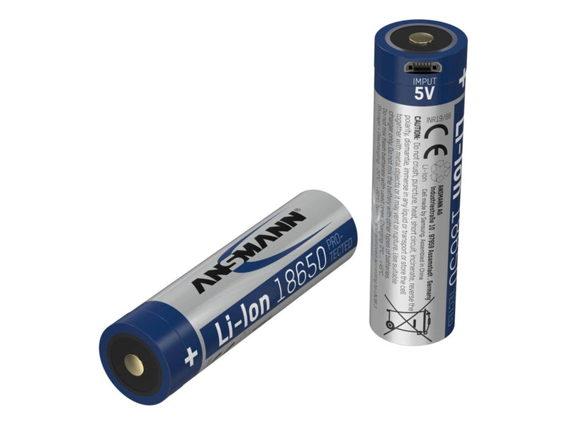 ANSMANN 1 Ansmann Li-Ion 18650 3400mAh 3.6V Micro-USB