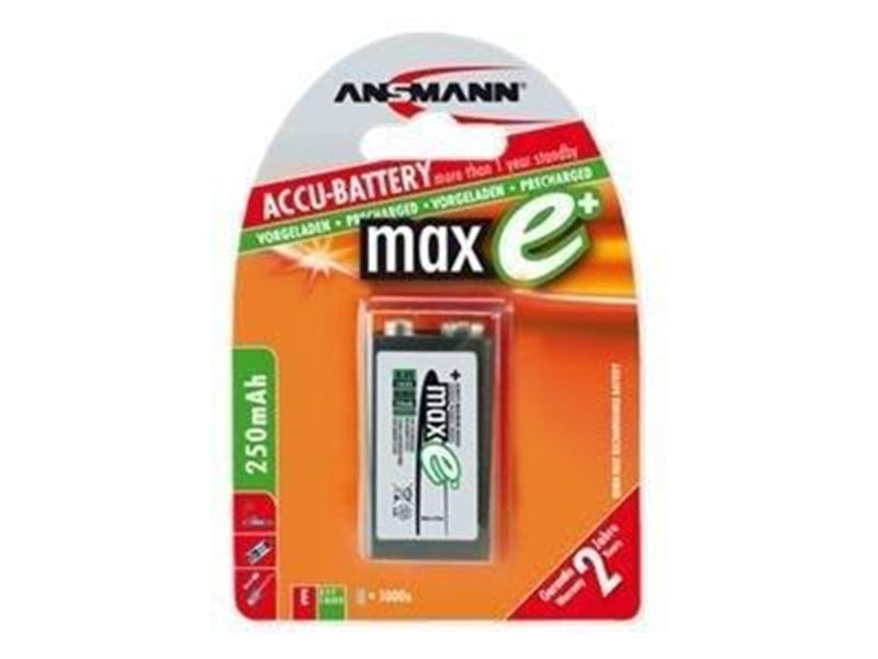 ANSMANN 9v nimh rechargeable battery 300 mah