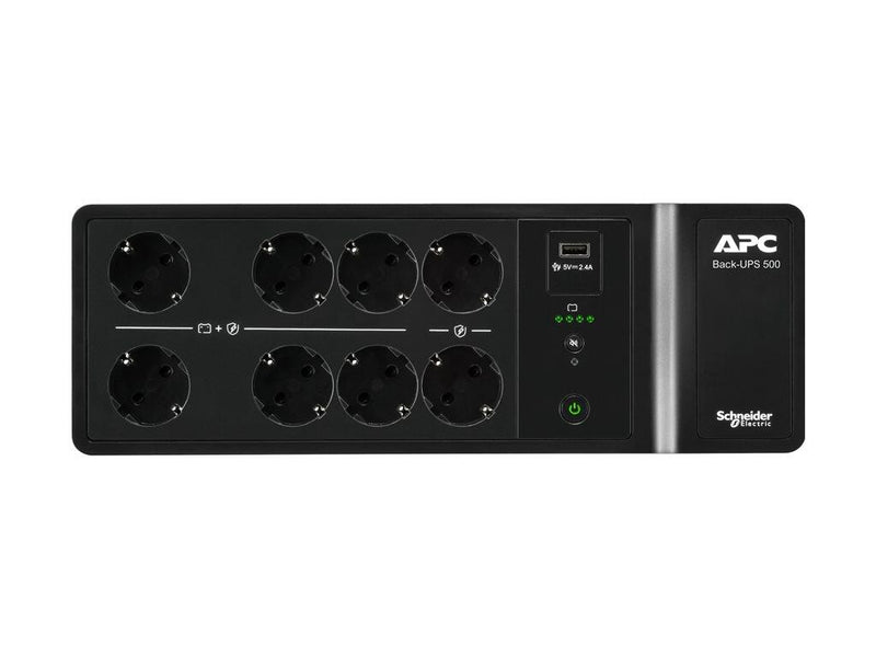 APC Back-UPS, 1050VA/600W Boden-/Wandmontage, 230V, 8x Schuko CEE 7/3 Steckdosen
